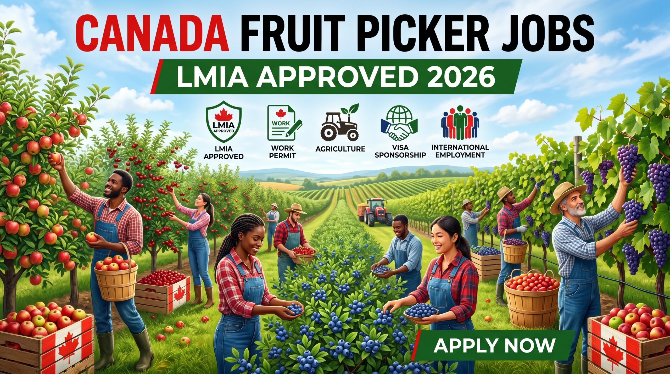 Canada Fruit Picker Jobs with LMIA Approved 2026 Apply Online
