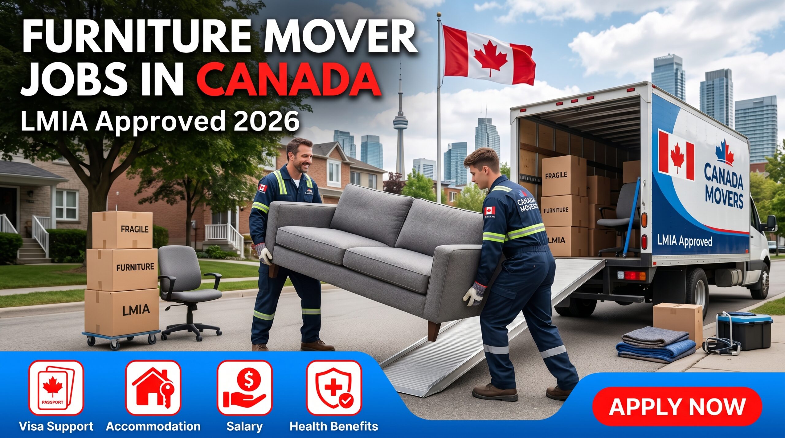 Furniture Mover Jobs in Canada (LMIA Approved) – Apply Online