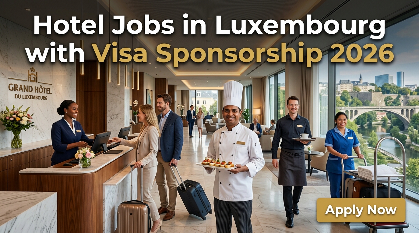 Hotel Jobs in Luxembourg with Visa Sponsorship 2026