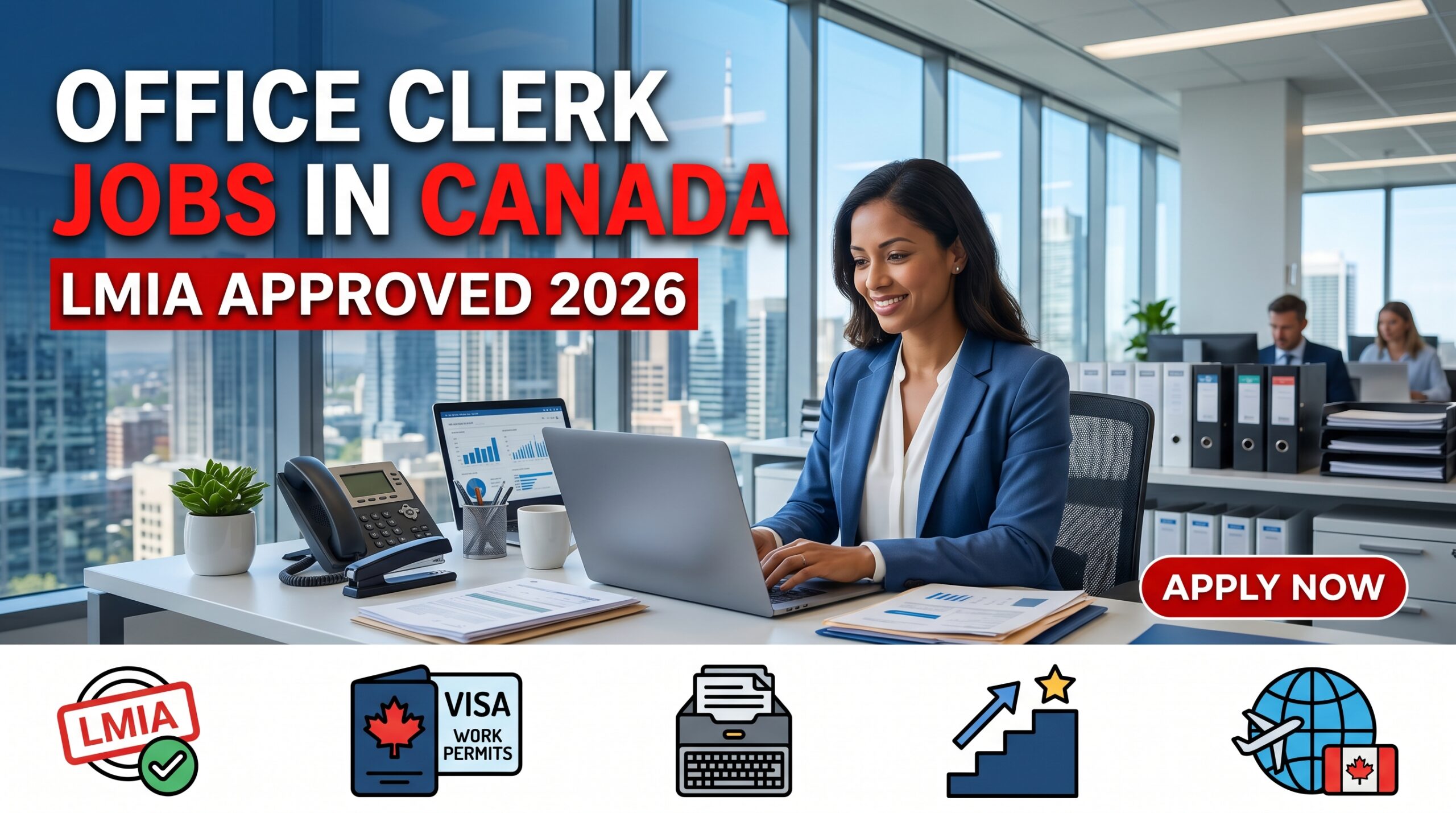 Office Clerk Jobs in Canada with LMIA 2026 Apply Online