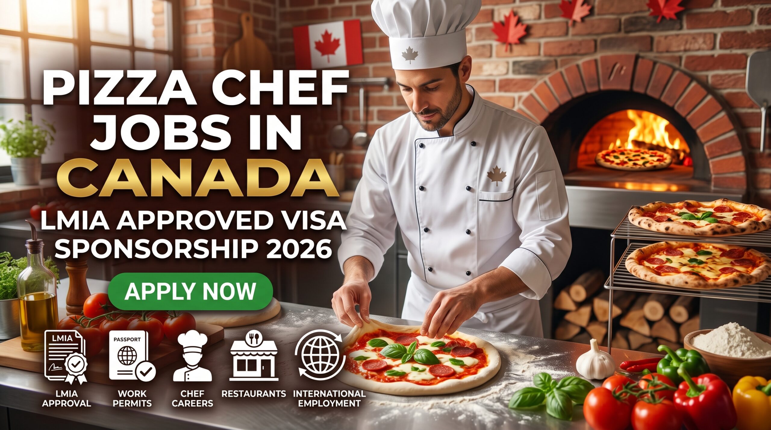 Pizza Chef Jobs in Canada with LMIA Approved Visa Sponsorship 2026