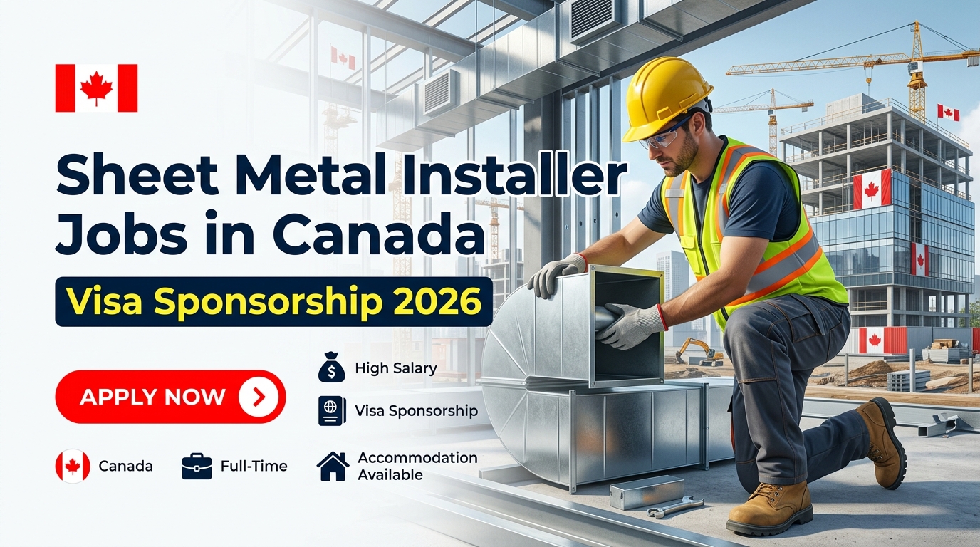 Sheet Metal Installer Jobs in Canada with Visa Sponsorship