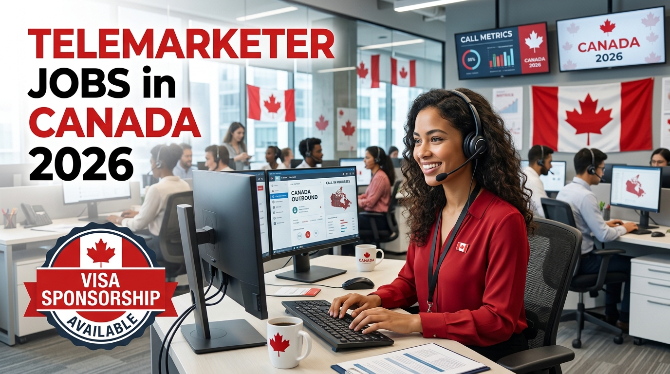 Telemarketer Jobs in Canada with Visa Sponsorship 2026 Apply Online