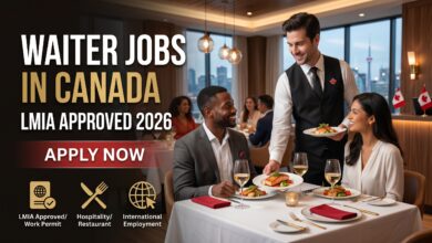Waiter Jobs in Canada with LMIA Approved 2026 Apply Online