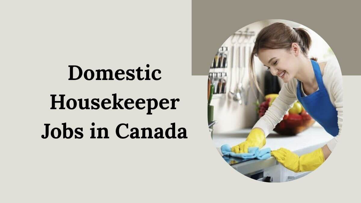 Domestic Housekeeper Jobs in Canada