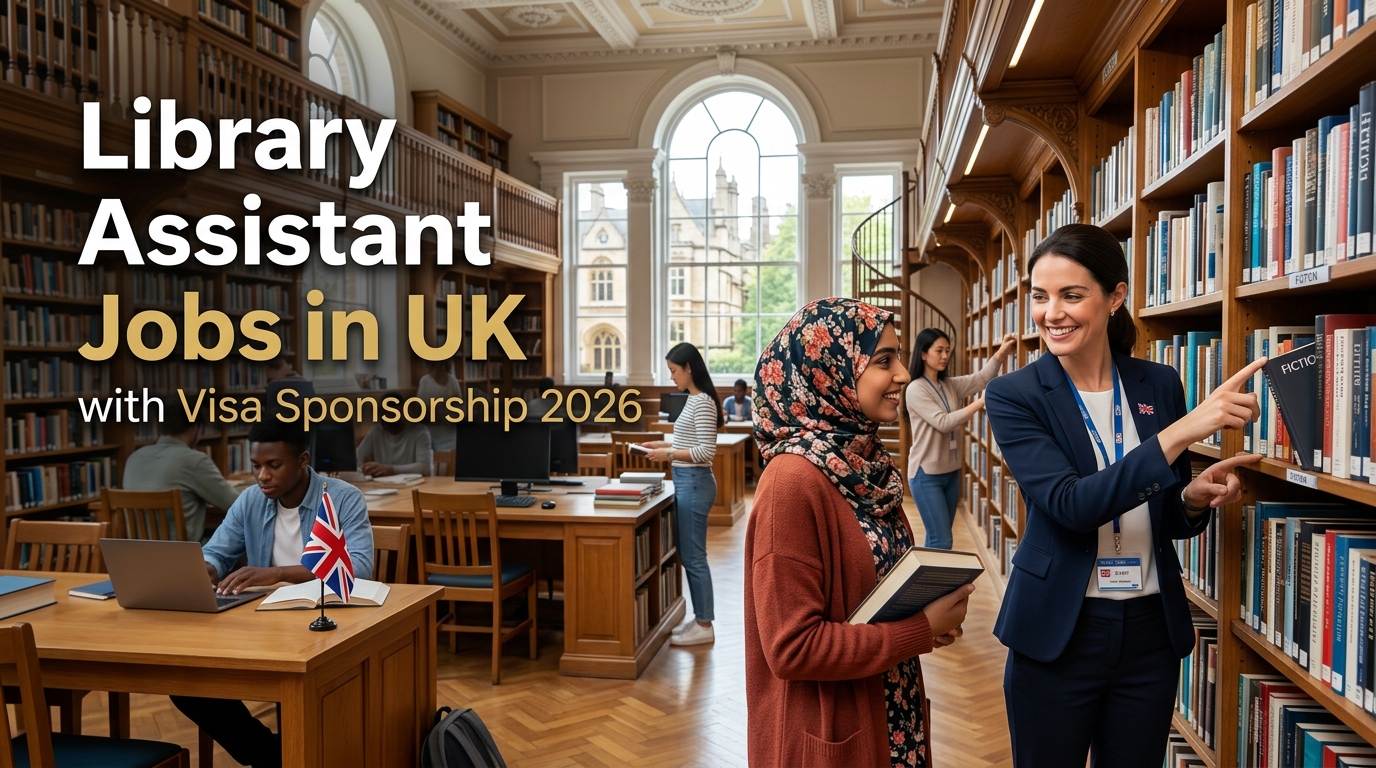 Library Assistant Jobs in UK with Visa Sponsorship 2026