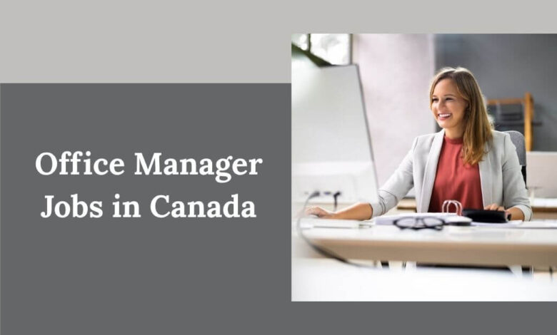 Office Manager Jobs in Canada