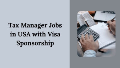 Tax Manager Jobs in USA with Visa Sponsorship
