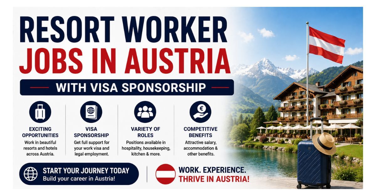 Resort Worker Jobs in Austria with Visa Sponsorship