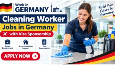 Cleaning Worker Jobs in Germany with Visa Sponsorship