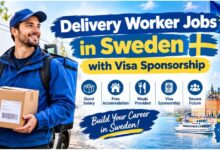 Delivery Worker Jobs in Sweden with Visa Sponsorship