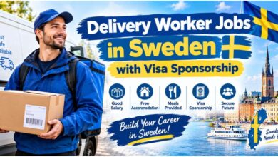 Delivery Worker Jobs in Sweden with Visa Sponsorship