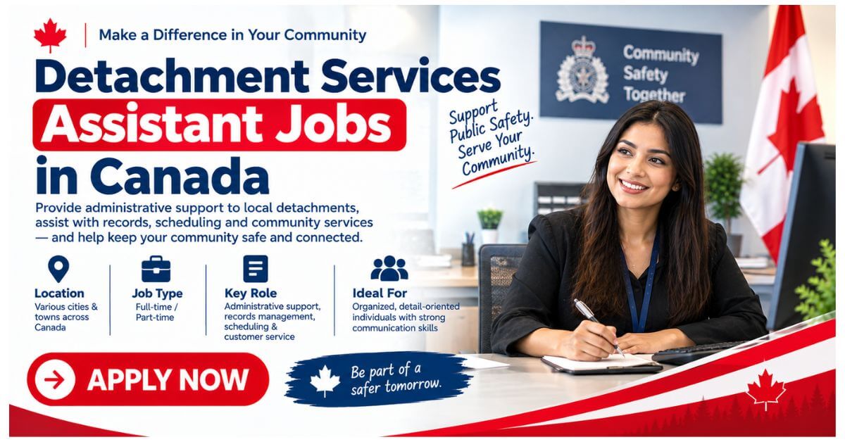 Detachment Services Assistant Jobs in Canada