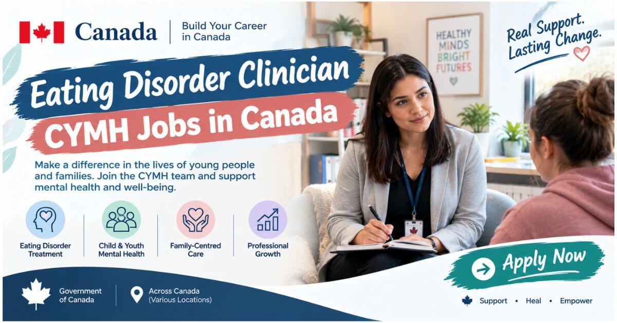 Eating Disorder Clinician CYMH Jobs in Canada