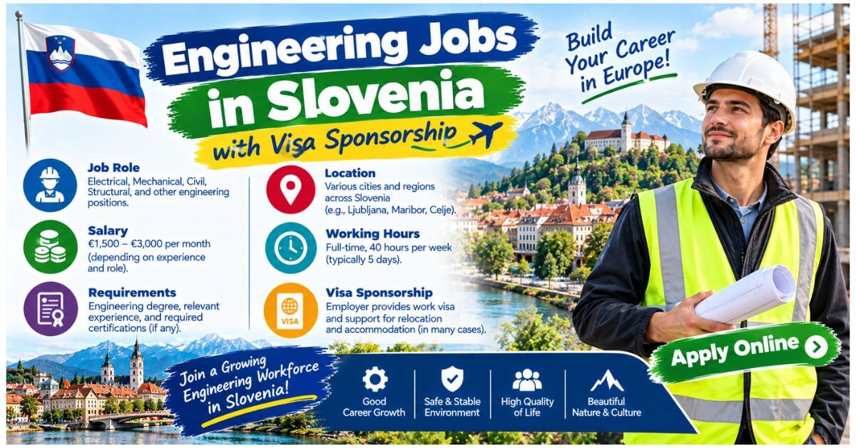 Engineering Jobs in Slovenia with Visa Sponsorship