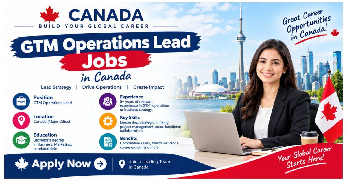 GTM Operations Lead Jobs in Canada