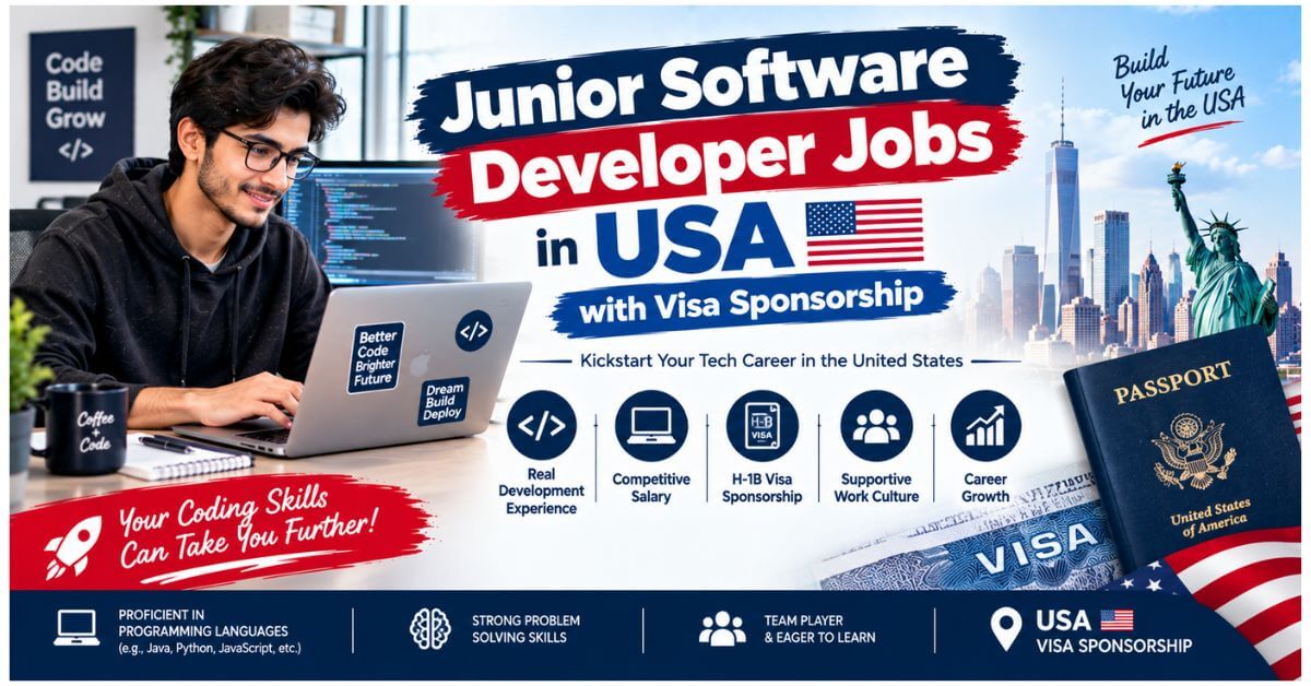 Junior Software Developer Jobs in USA with Visa Sponsorship