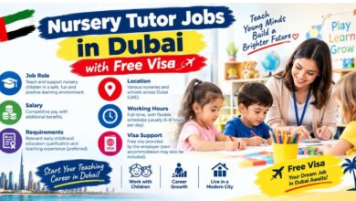 Nursery Tutor Jobs in Dubai with Free Visa