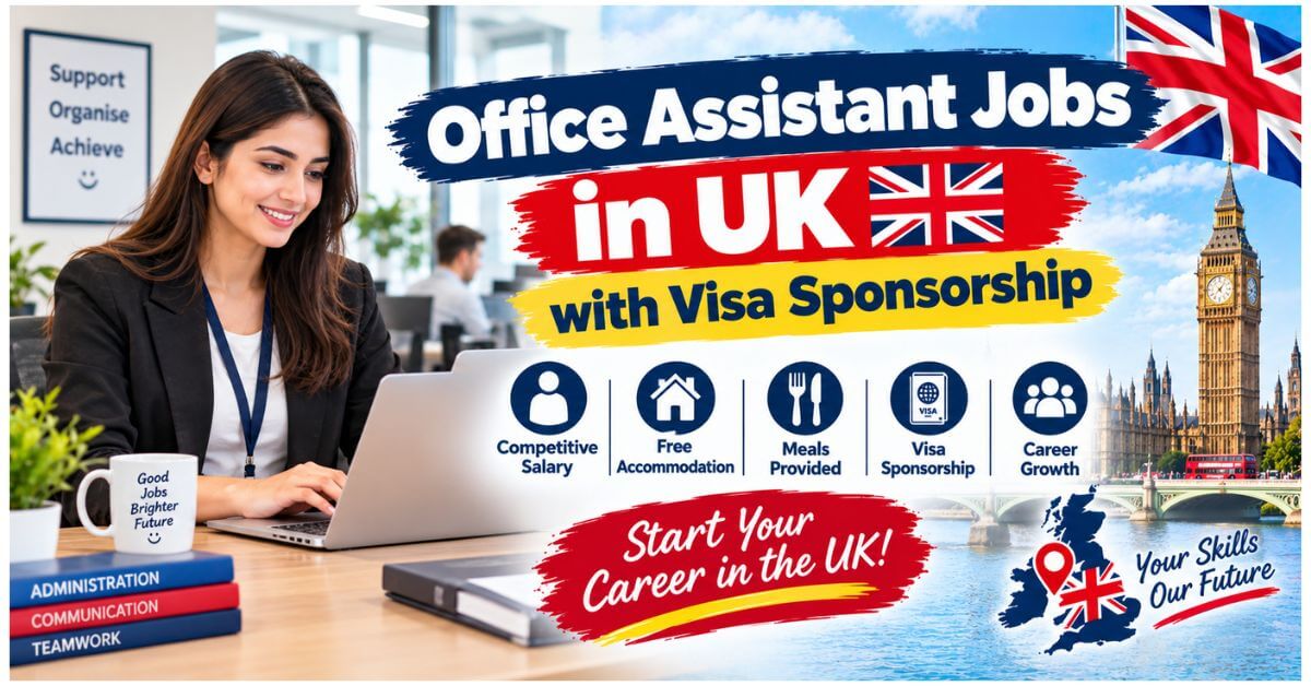 Office Assistant Jobs in UK with Visa Sponsorship
