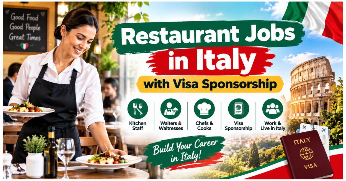 Restaurant Jobs in Italy with Visa Sponsorship