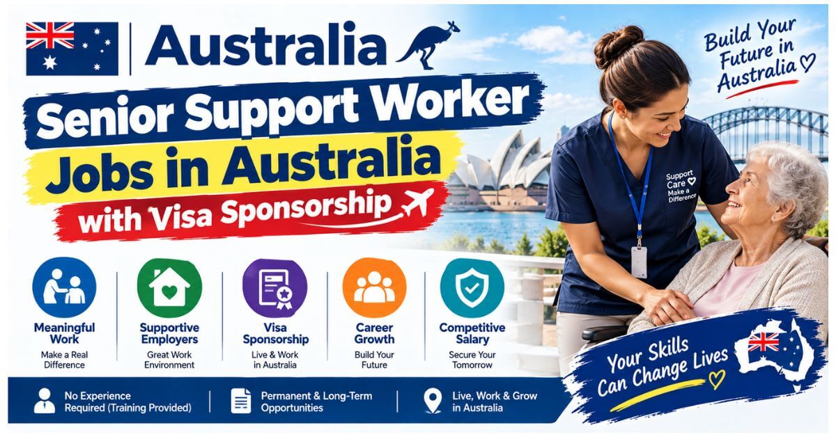 Senior Support Worker Jobs in Australia with Visa Sponsorship
