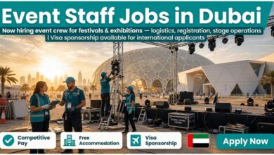 Event Staff Jobs in Dubai with Visa Sponsorship