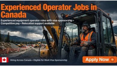 Experienced Operator Jobs in Canada with Visa Sponsorship