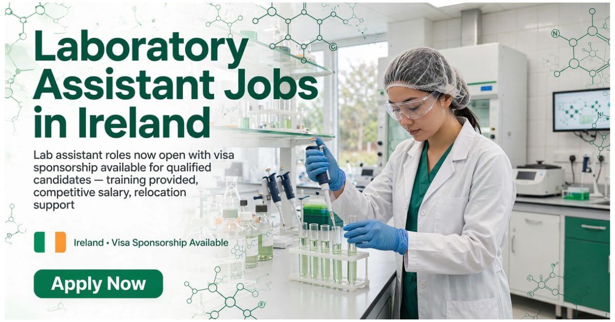 Laboratory Assistant Jobs in Ireland with Visa Sponsorship