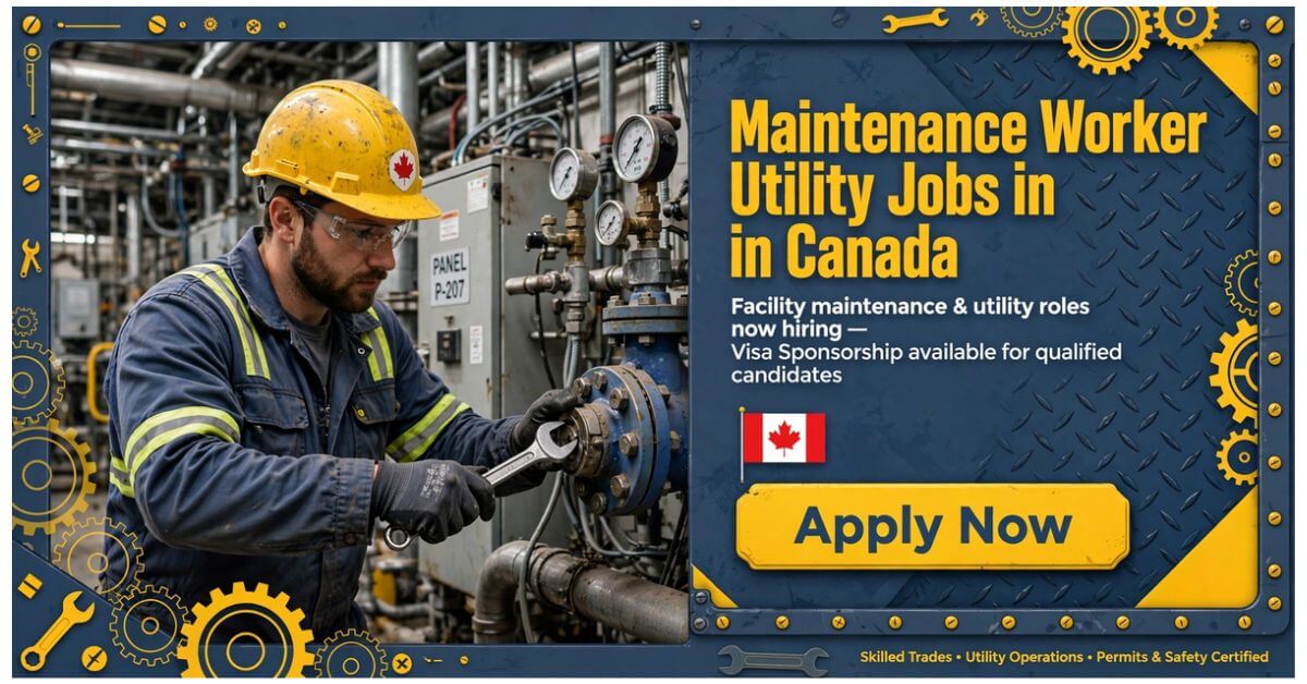 Maintenance Worker Utility Jobs in Canada