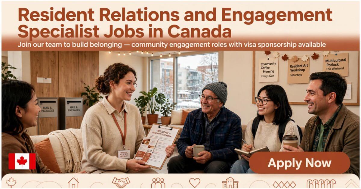 Resident Relations and Engagement Specialist Jobs in Canada