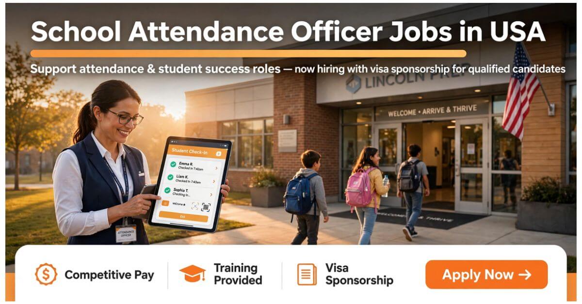 School Attendance Officer Jobs in USA with Visa Sponsorship
