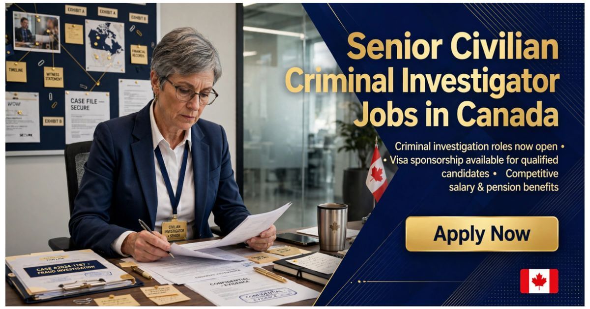 Senior Civilian Criminal Investigator Jobs in Canada