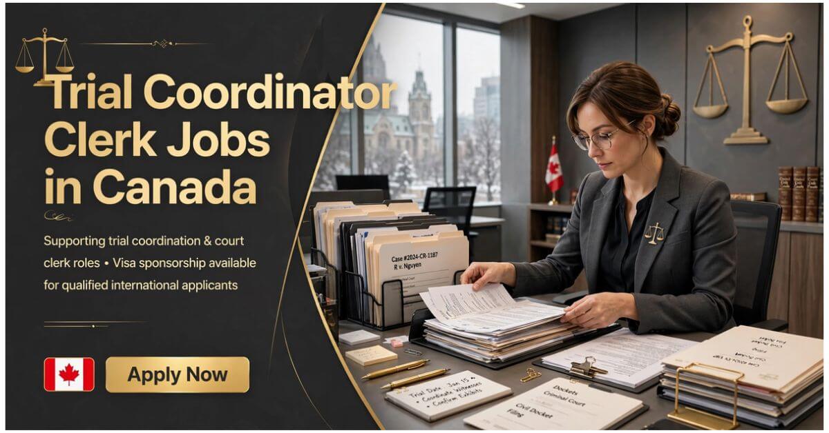 Trial Coordinator Clerk Jobs in Canada